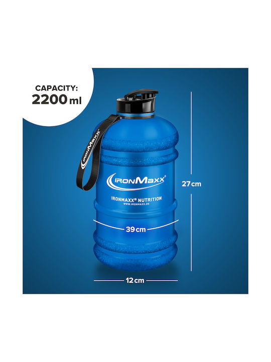 IronMaxx Sport Water Bottle 2200ml Blue