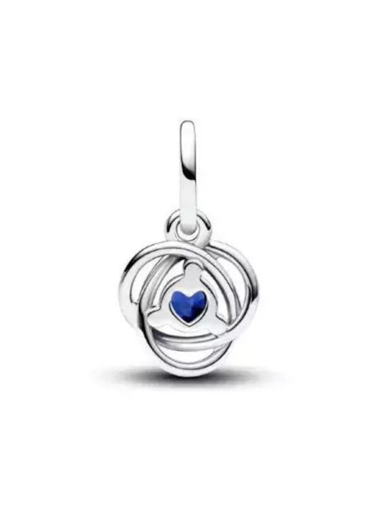 Pandora Charm from Silver with Zircon