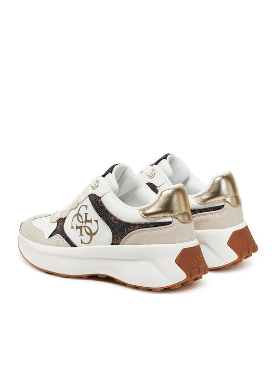 Γυναικεία Chunky Sneakers Λευκά / Μπεζ