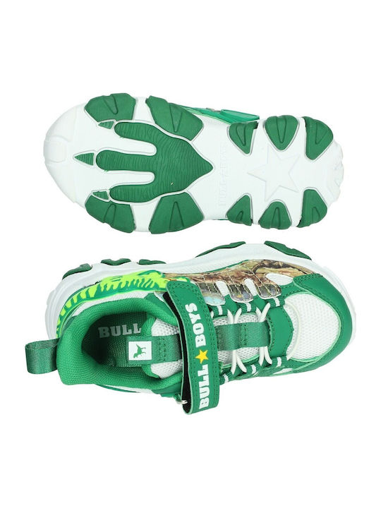 Παιδικά Sneakers με Σκρατς & Φωτάκια Πράσινα