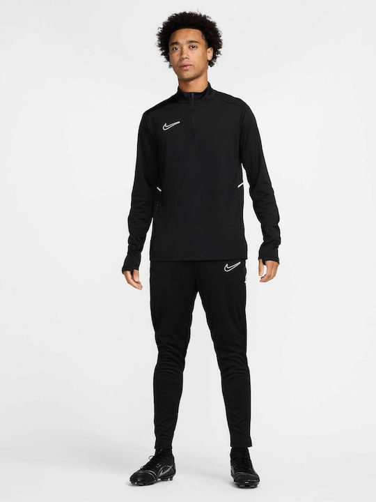 Academy Παντελόνι Φόρμας Dri-Fit Γυαλιστερό με Λάστιχο Black