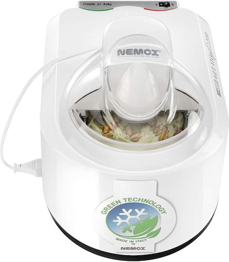 Ice Cream Maker Compressor Nemox Gelato Chef2200 I-Green 1.5 Liter White