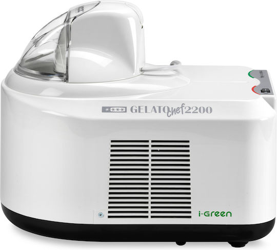 Ice Cream Maker Compressor Nemox Gelato Chef2200 I-Green 1.5 Liter White