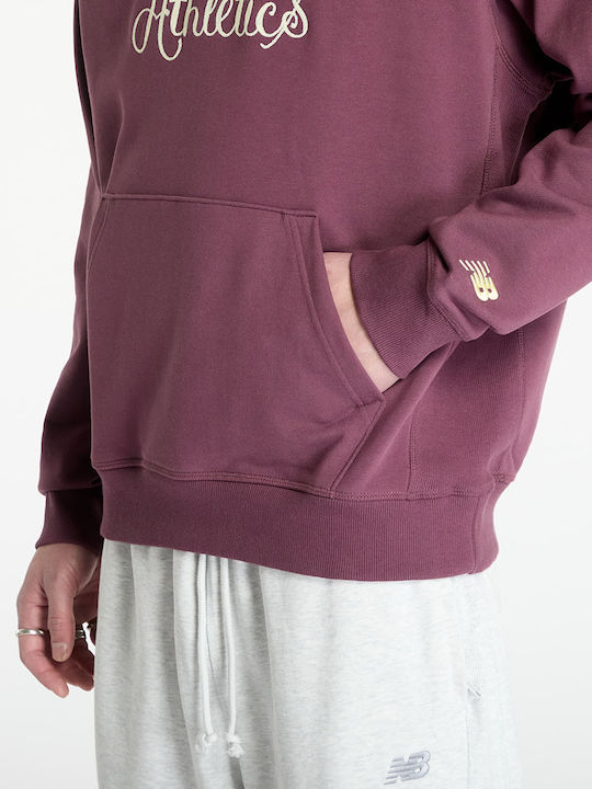 Athletics Sweatshirt with Hood Violet