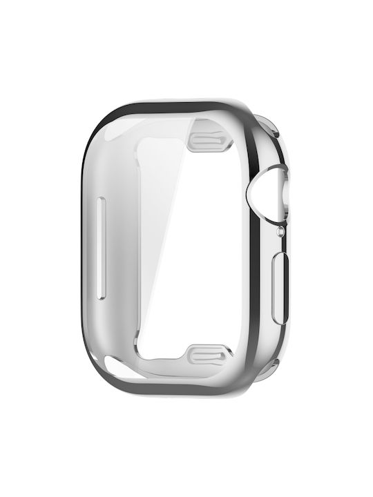 Watch Series Силиконов Калъф в Сребрист цвят за Apple Watch Series 10 46mm