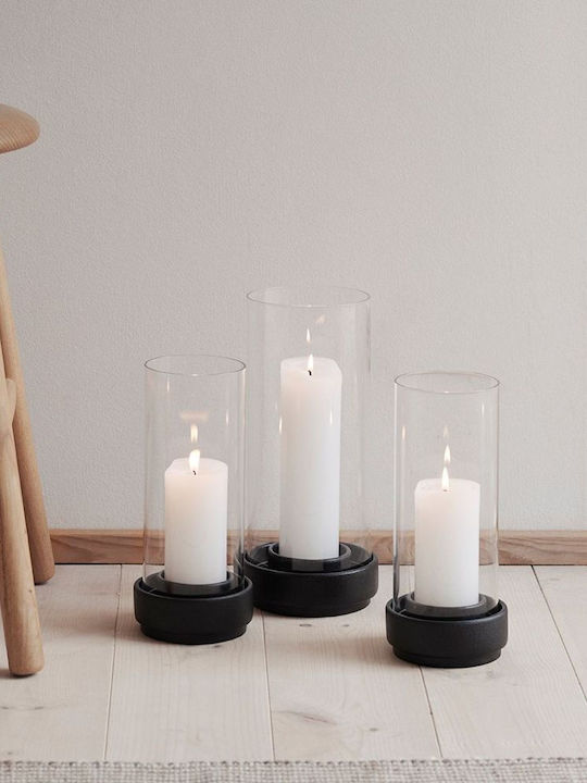Stelton Suport pentru lumânare Ceramică în culoarea Negru 7x7x28.5buc 1buc