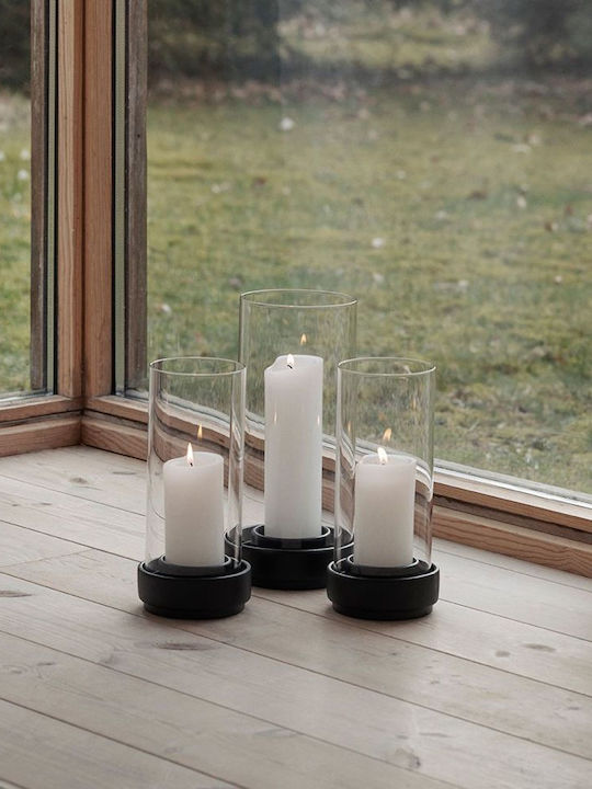 Stelton Suport pentru lumânare Ceramică în culoarea Negru 6x6x24.5buc 1buc