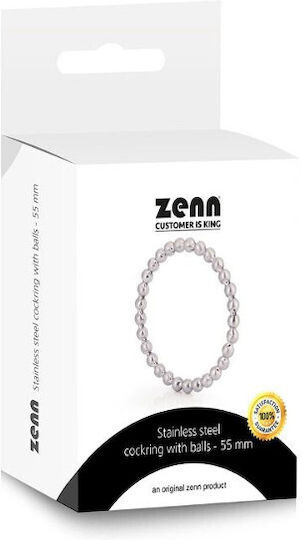Zenn Stainless Steel Penis Ring Silver 55mm