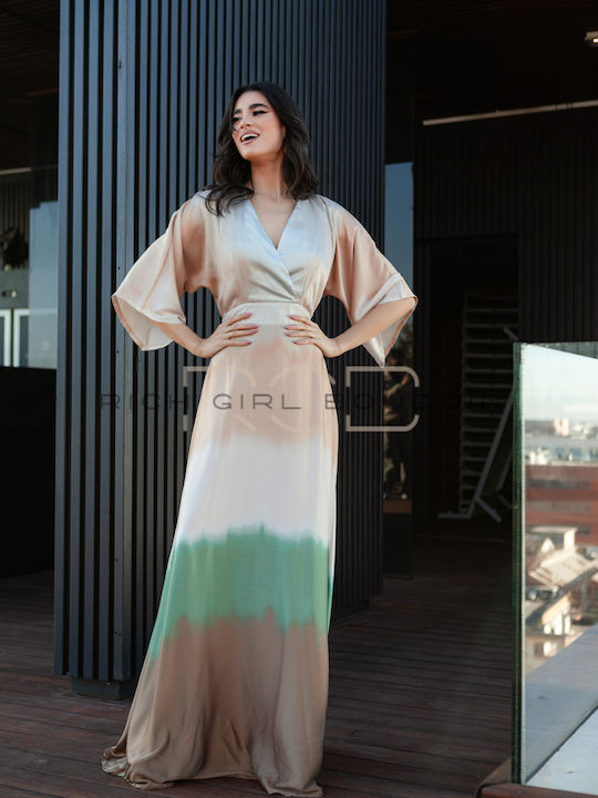 Maxi Dress for Wedding - Christening with Ombre Effect