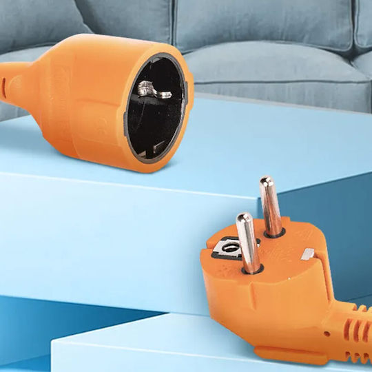 Aigostar Extension Cable Cord 3 x 1.5mm²/30m Orange