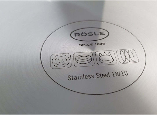 Rosle Pan aus Edelstahl mit Antihaftbeschichtung 24cm