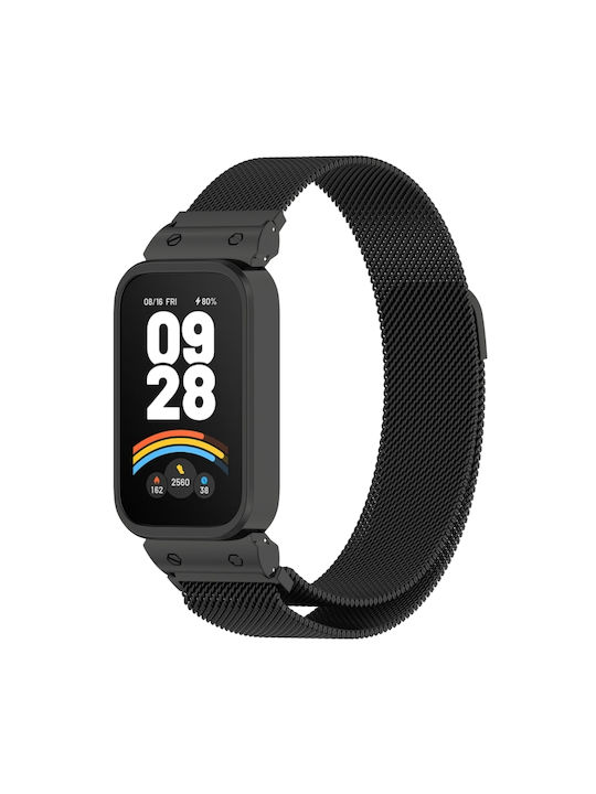 Strap Stainless Steel Black (Xiaomi Smart Band 9, Redmi Band 3)