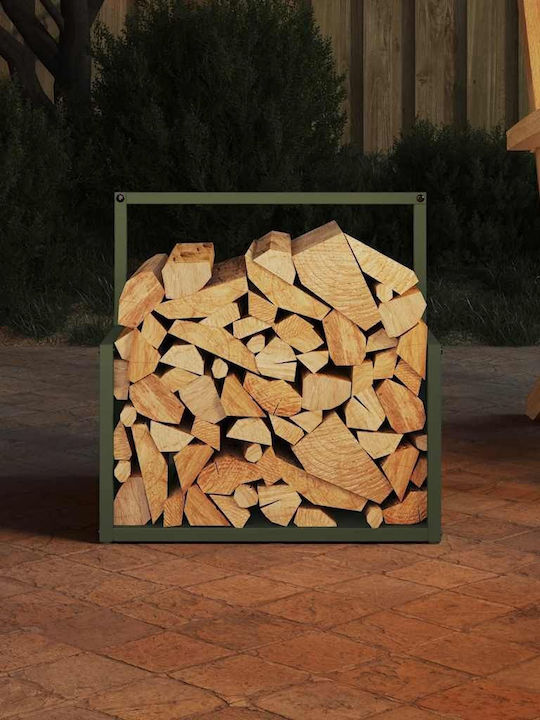 vidaXL Brennholz Hölzernes Regal Holzlagerung 40x40x40cm