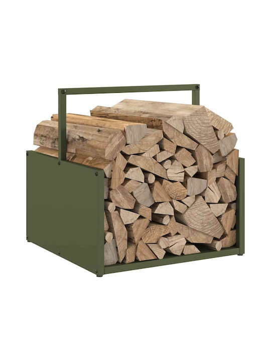 vidaXL Brennholz Hölzernes Regal Holzlagerung 40x40x40cm