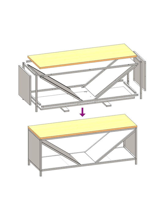 vidaXL Ξύλινο Ράφι Αποθήκευσης Ξύλων 100.5x35.5x40cm Πράσινο