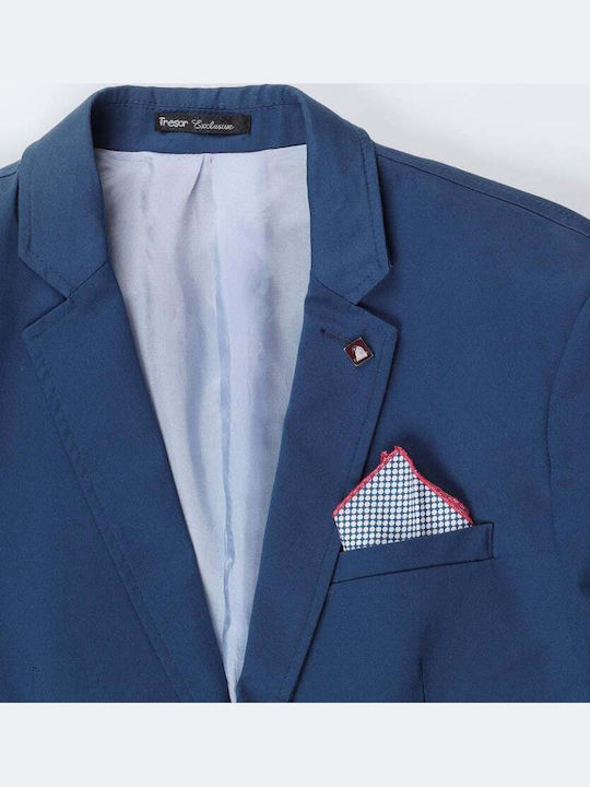 Men's Suit Jacket Slim Fit Blue