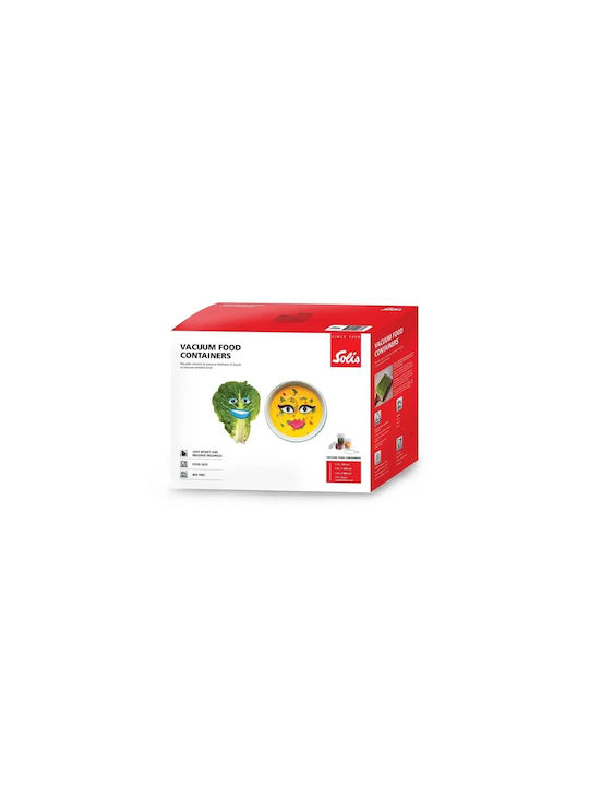 Solis Lunchbox Silikon Transparent 3Stück