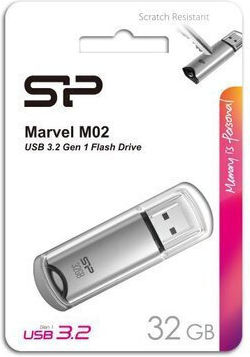 Silicon Power Marvel M02 32GB USB 3.2 Stick Gray