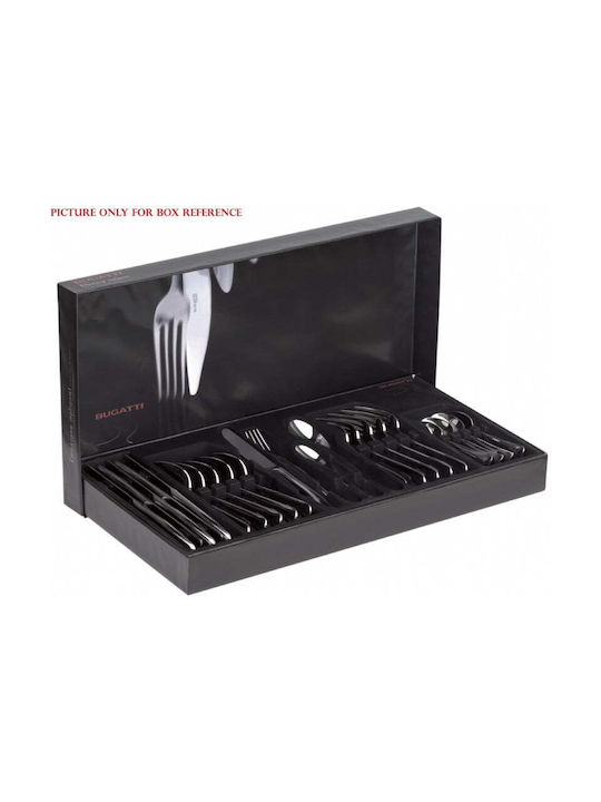 Casa Bugatti Glamour Set de Tacâmuri Inoxidabil Albastru 24buc