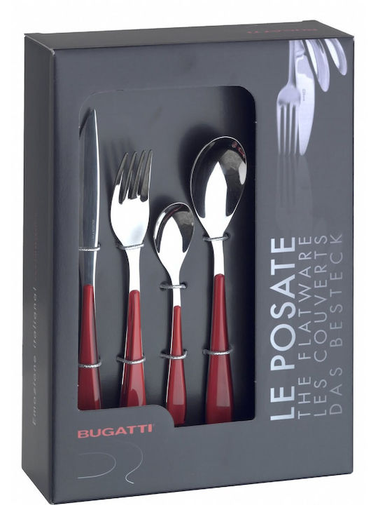 Casa Bugatti Gioia Set de Tacâmuri Inoxidabil Violet 24buc