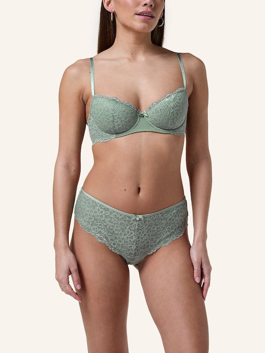 Marine Iceberg Green Σουτιέν με Μπανέλες