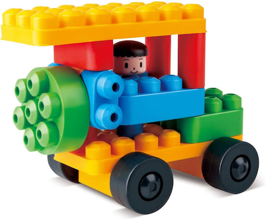Hape Blocuri PolyM Zoo and Vehicles pentru 1,5-5 ani Ani 40buc