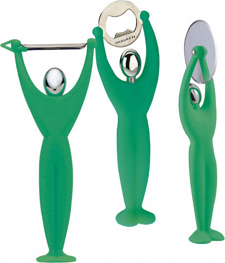 Casa Bugatti Inox Cooking Utensil Set Green Gym 3pcs