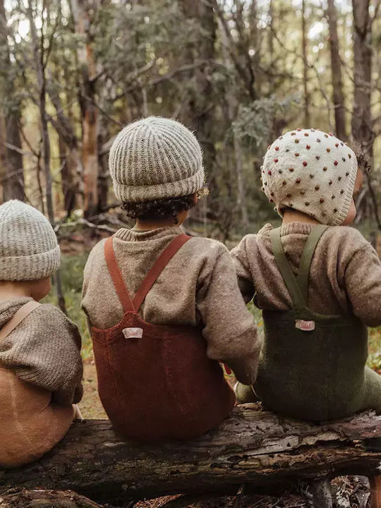 Kinder Leggings Lang Light Brown