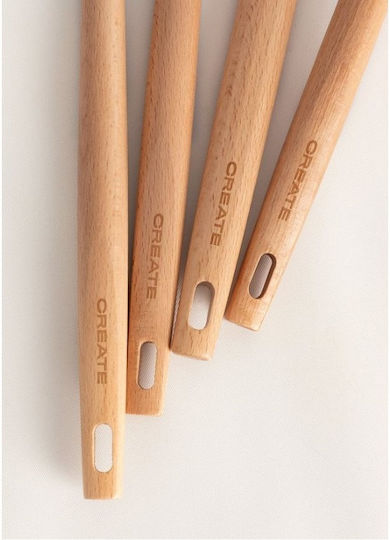 Create Сет Кухненски инструменти от силикон с поставка Черен Kitchenware Studio