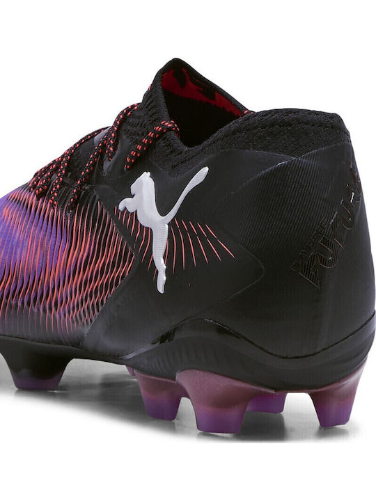 PUMA Future 8 Ultimate Ποδοσφαιρικά Παπούτσια με Τάπες FG Μαύρα PUMA Future 8 Ultimate Ποδοσφαιρικά Παπούτσια με Τάπες FG Μαύρα