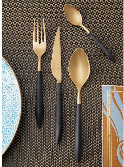 Casa Bugatti Asgdn-004n07 Set de Linguri Desert / Înghețată Inoxidabile Auriu 6buc