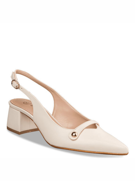 Envie Shoes Beige Heels Pumps