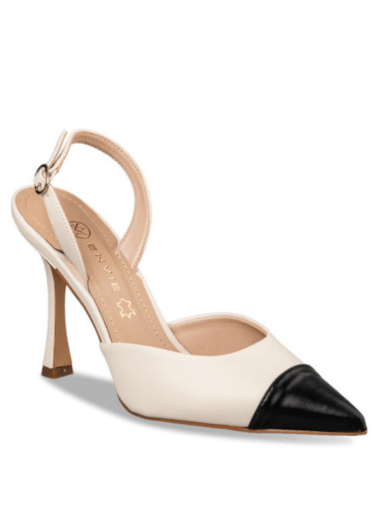 Envie Shoes Beige Heels Pumps