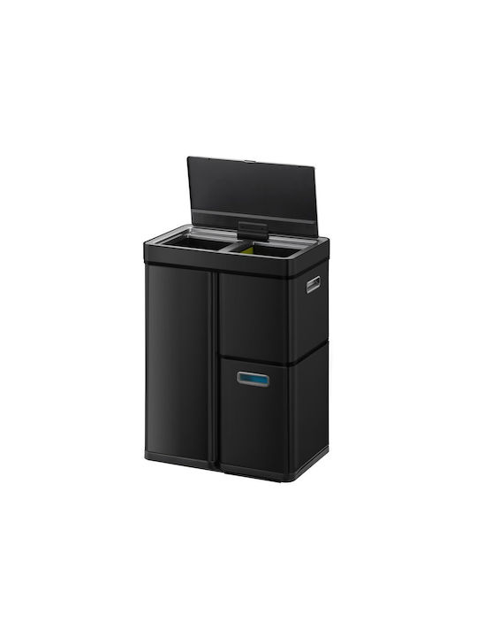 Eko Coș Mirage Plus De Gunoi Din Oțel Inoxidabil Cu Senzor Negru 60lt