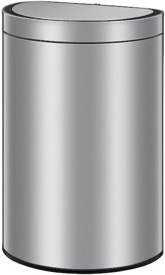 Eko Mirage Κάδος Απορριμμάτων από Ανοξείδωτο Ατσάλι με Φωτοκύτταρο Γκρι 47lt