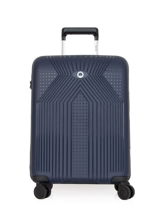 Delsey Ordener Kabinenreisekoffer Hartschalen Navy Blue mit 4 Räder Höhe 55cm