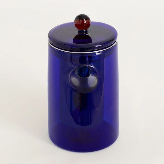Create Ambar Ceainic Sticlă Albastru 350ml