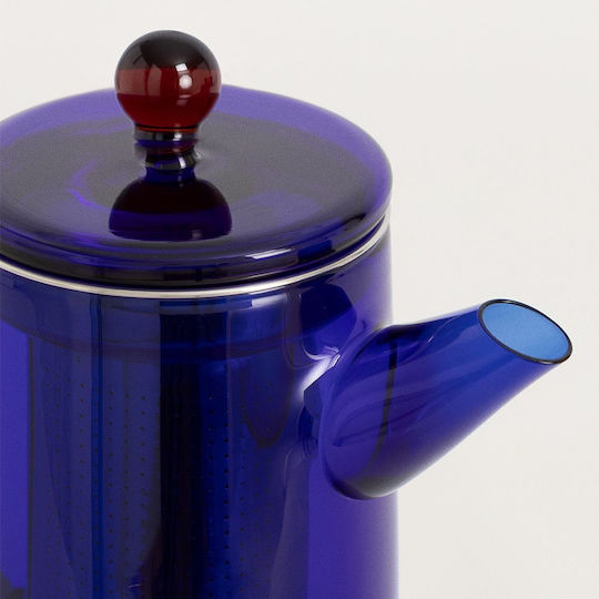 Create Ambar Ceainic Sticlă Albastru 350ml
