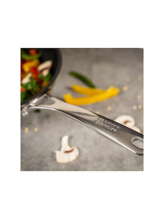 Kuhn Rikon Allround Wok din Oțel Inoxidabil cu Strat Antiaderent 24cm