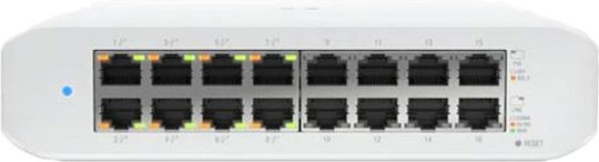 Ubiquiti Switch Lite 16 Managed L2 PoE+ Switch with 16 Gigabit (1Gbps) Ethernet Ports