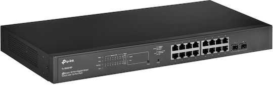 TP-LINK TL-SG2218P Managed L3 PoE+ Switch with 16 Gigabit (1Gbps) Ethernet Ports and 2 SFP Ports