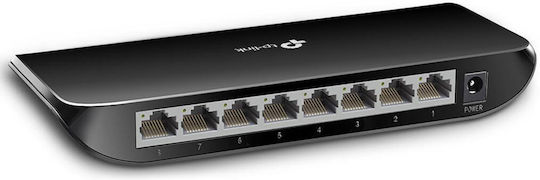 TP-LINK TL-SG1008D Unmanaged L2 Switch with 8 Gigabit (1Gbps) Ethernet Ports