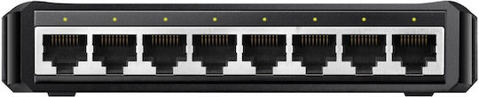 Cudy GS108D v1 Unverwaltet L2 Switch mit 8 Ports Gigabit (1Gbps) Ethernet