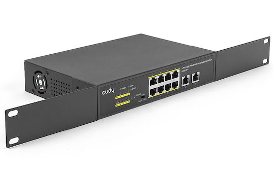 Cudy GS1010P Unmanaged L2 PoE+ Switch με 8 Θύρες Ethernet