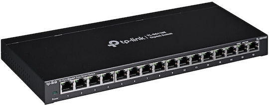 TP-LINK TL-SG116E Unmanaged L2 Switch with 16 Gigabit (1Gbps) Ethernet Ports
