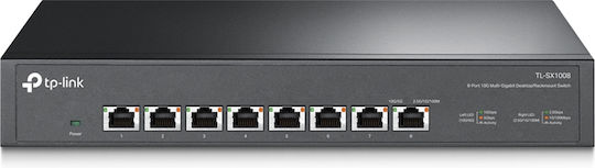 TP-LINK TL-SX1008 Unmanaged L2 Switch with 8 Gigabit (10Gbps) Ethernet Ports