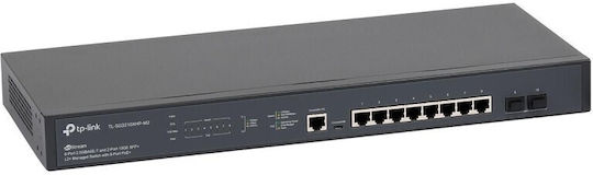 TP-LINK TL-SG3210XHP-M2 v1 Managed L2 PoE+ Switch με 8 Θύρες Ethernet και 2 SFP Θύρες