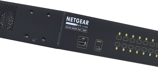 NetGear GSM4248PX Gestionat L3 PoE+ Switch cu 40 Porturi Gigabit (1Gbps) Ethernet și 8 Porturi SFP