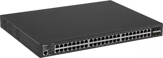 TP-LINK TL-SG3452XP v1 Managed L2 PoE+ Switch with 48 Gigabit (1Gbps) Ethernet Ports and 4 SFP Ports