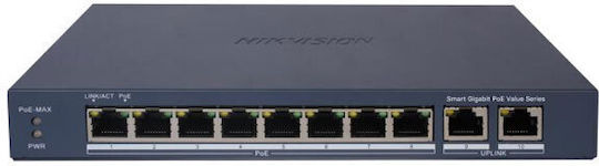 Hikvision Managed L2 PoE+ Switch with 10 Gigabit (1Gbps) Ethernet Ports